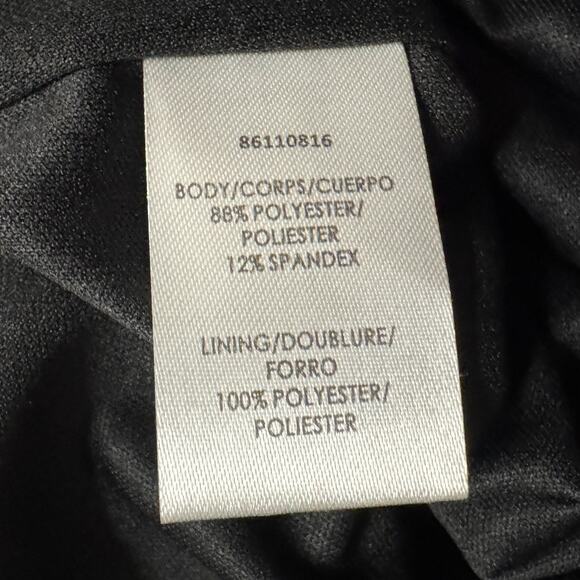 Women's JS Collections Black Ella Bow Tie Knee Length Sheath Cocktail Dress 16 - Picture 8 of 10